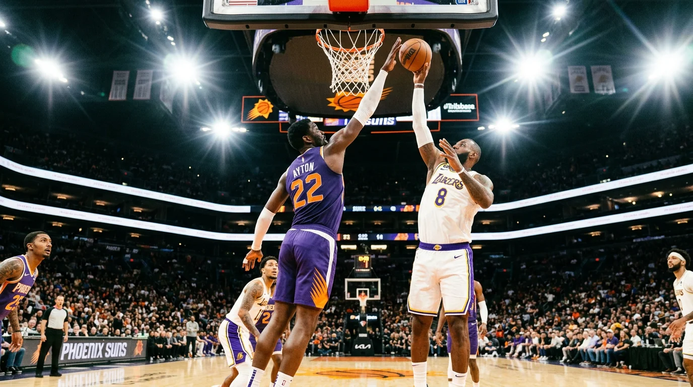 NBA defender blocking shot for defensive prop betting