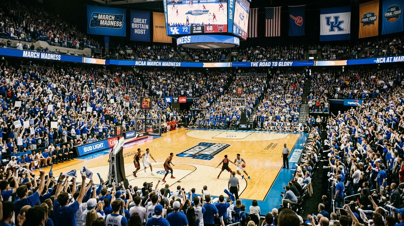 NCAA March Madness tournament bracket for UK betting